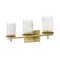 Z-Lite Grayson Vanity, 3-Light, 23 In.W x 5.75 In.L x 8.5 In.H, Modern Gold/Clear + Etched Opal 1949-3V-MGLD - alternate 4